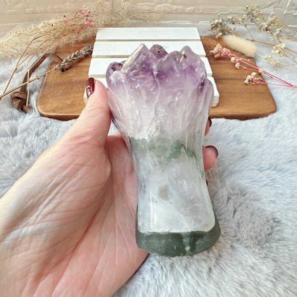 Gorgeous Raw Amethyst Flower Cluster - Picture 5 of 7